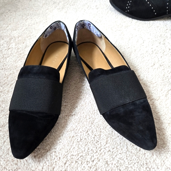 Franco Sarto - Vegan Suede Pointy flats 8.5 - Picture 1 of 4